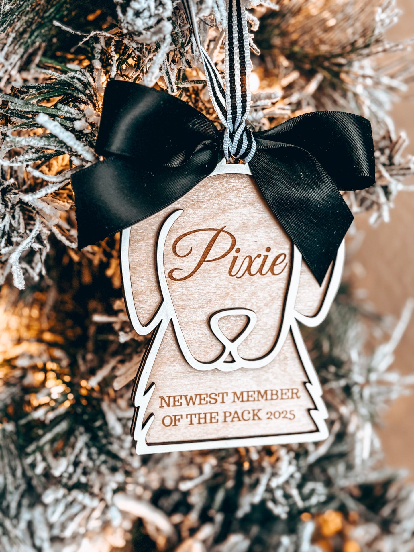🎀 Custom “Newest Member of the Pack” Ornament | Cooper & Co.