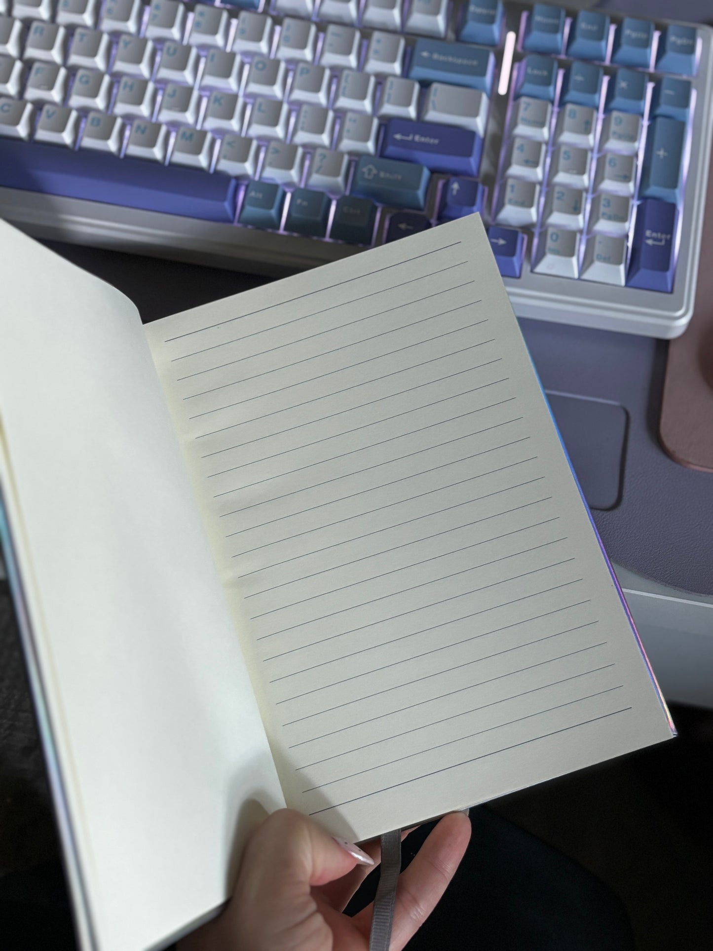 "You glow Girl" lined iridescent journal