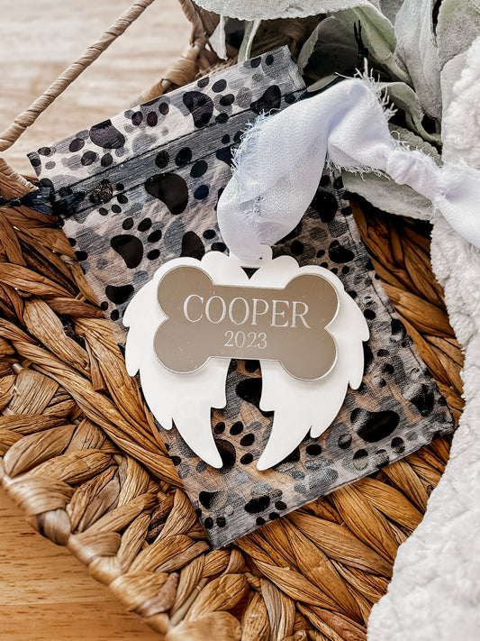 🐾 Custom Dog Memorial Ornament | Cooper & Co. Keepsake Collection