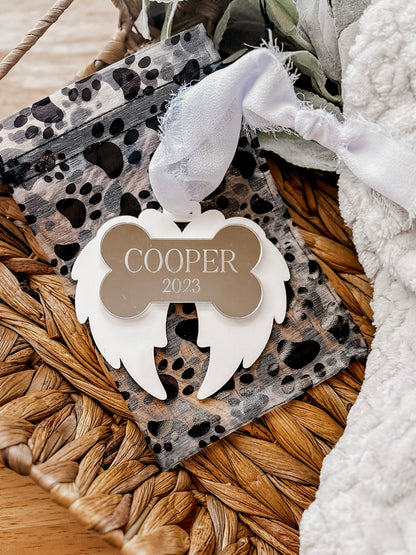 🐾 Custom Dog Memorial Ornament | Cooper & Co. Keepsake Collection