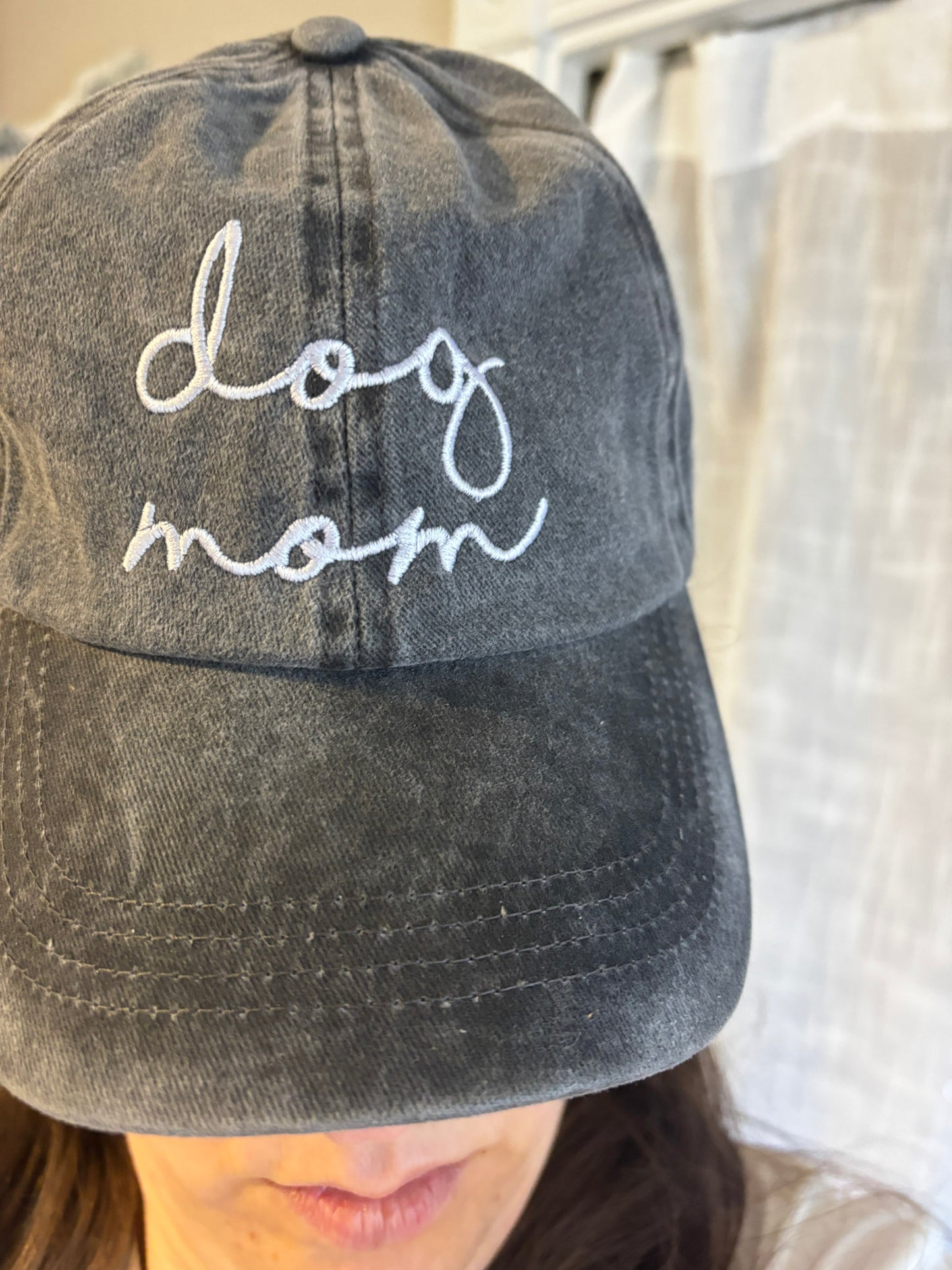 🐶 Dog Mom Embroidered Hat | Cooper & Co. Collection