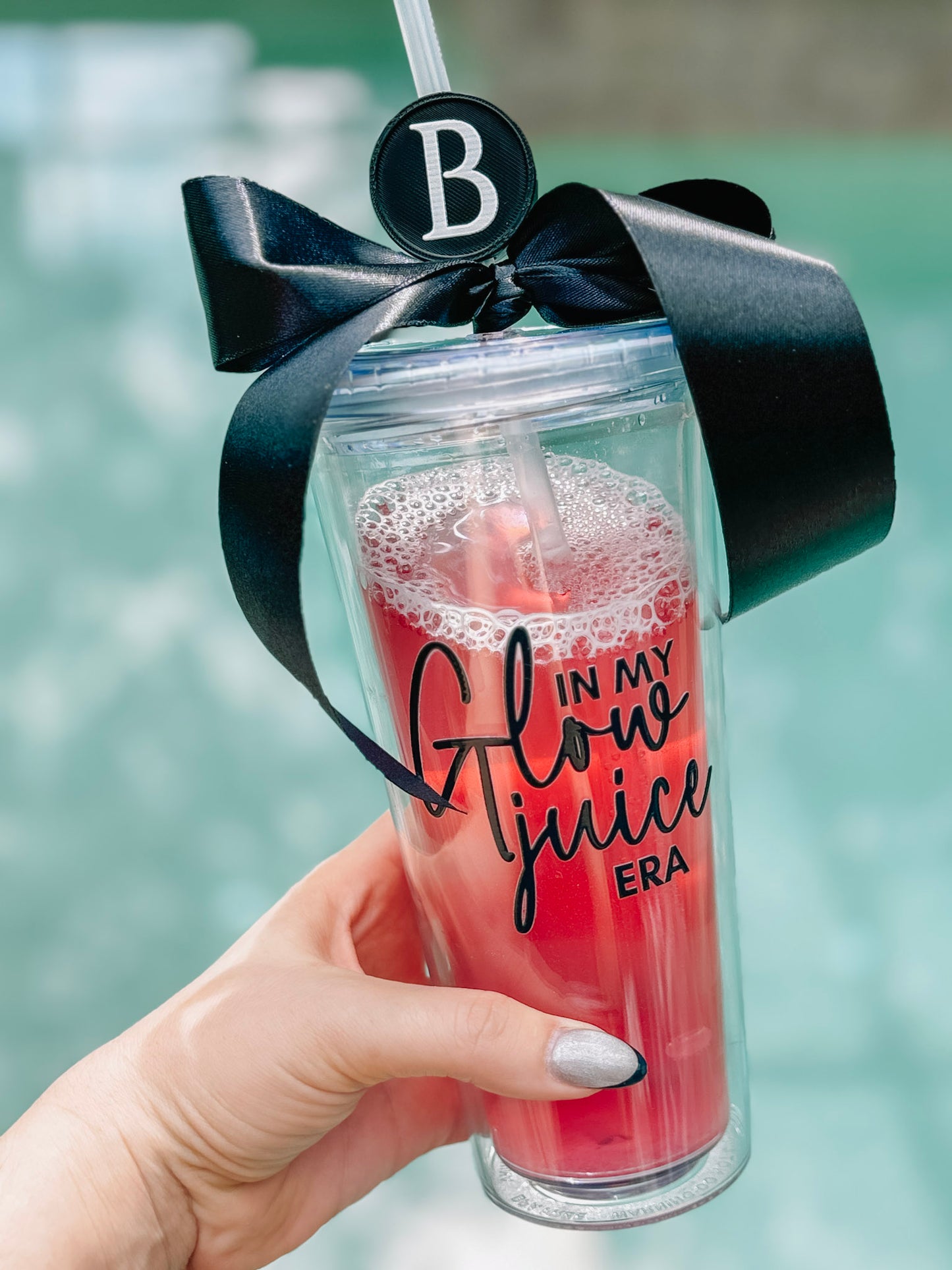 In my "Glow Juice Era" Double Walled Plastic Tumbler