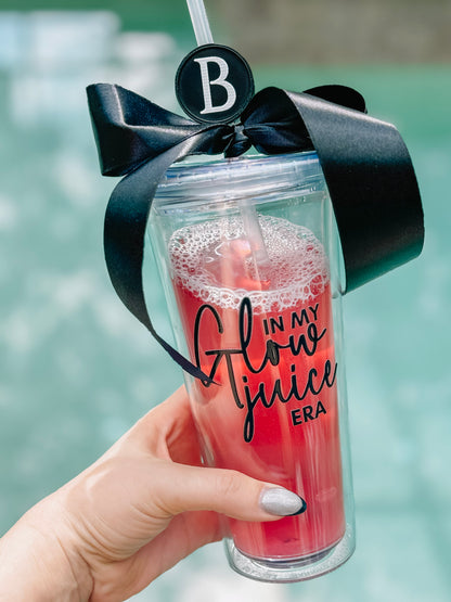In my "Glow Juice Era" Double Walled Plastic Tumbler