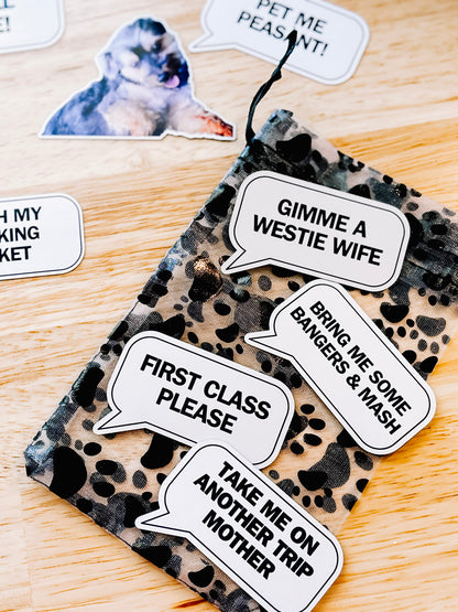 Custom Dog "Sayings" Magnet Set