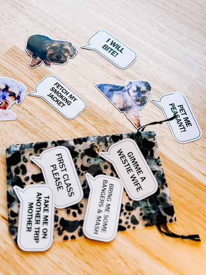 Custom Dog "Sayings" Magnet Set