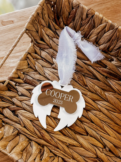 🐾 Custom Dog Memorial Ornament | Cooper & Co. Keepsake Collection