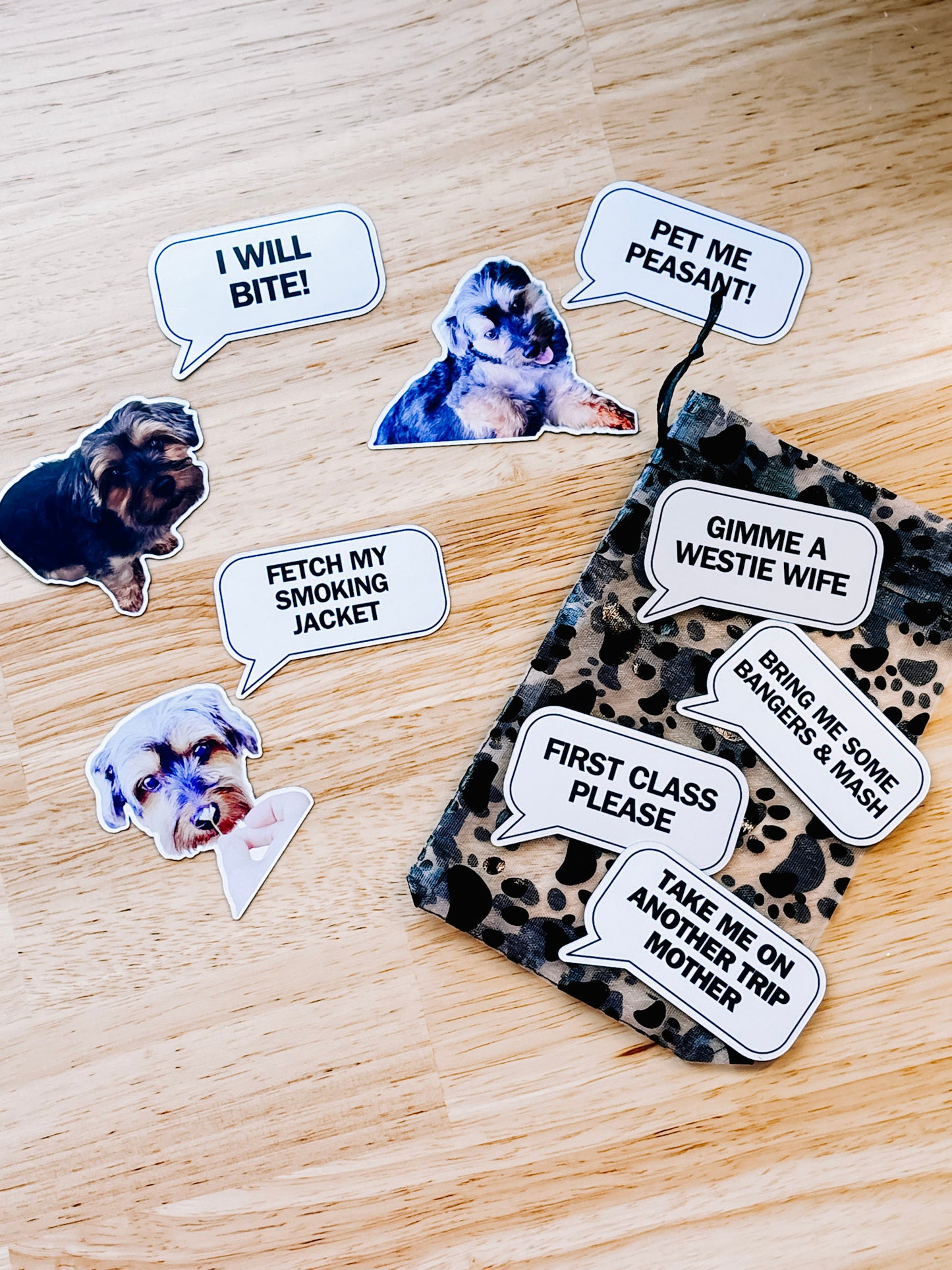 Custom Dog "Sayings" Magnet Set