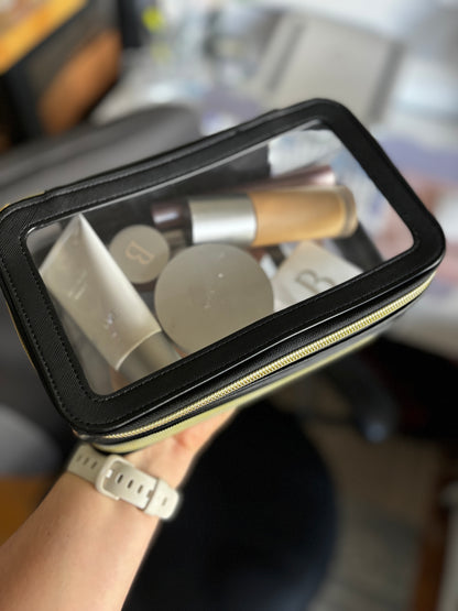 2 Layer soft pvc makeup case