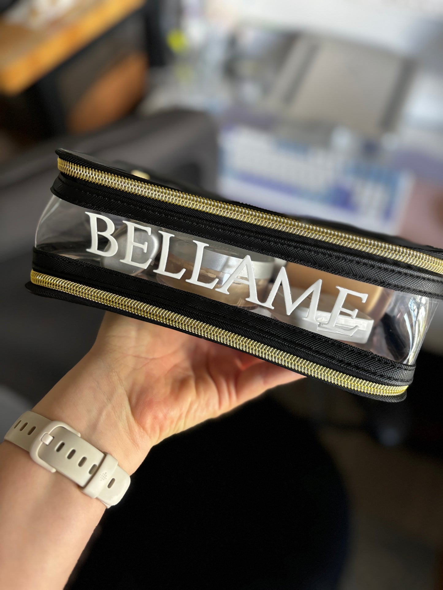 2 Layer soft pvc makeup case