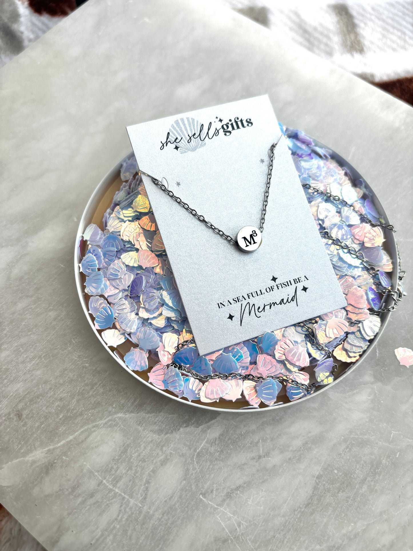 Mini Round Mama Necklace with # of kids