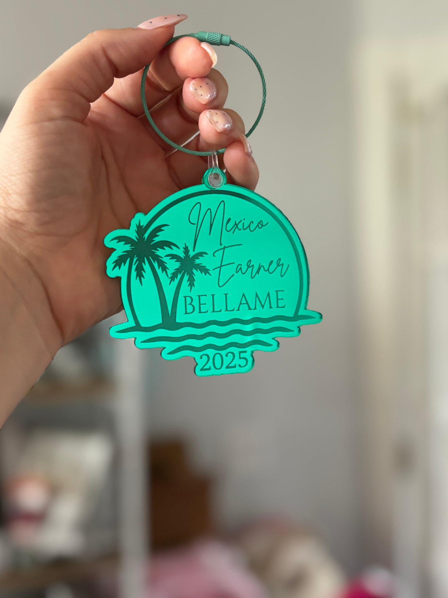 Mexico Bella Dreams 2025 Trip Earner Keepsake bag charm/tree ornament.