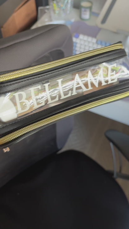2 Layer soft pvc makeup case