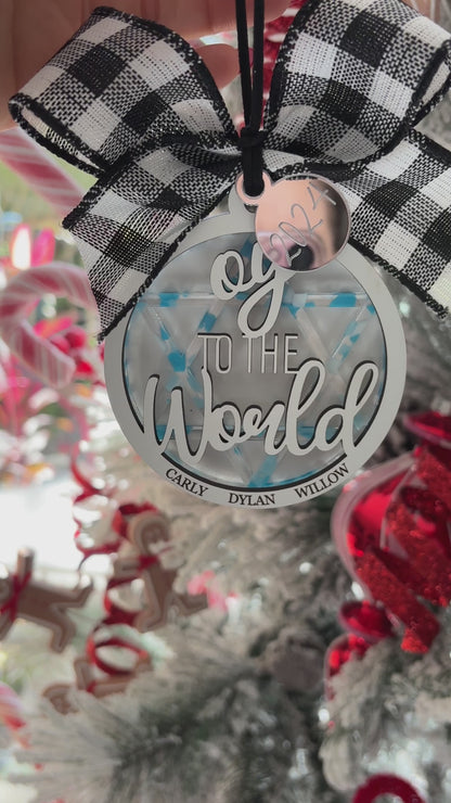 Oy to the world Chrismakkuh Ornament